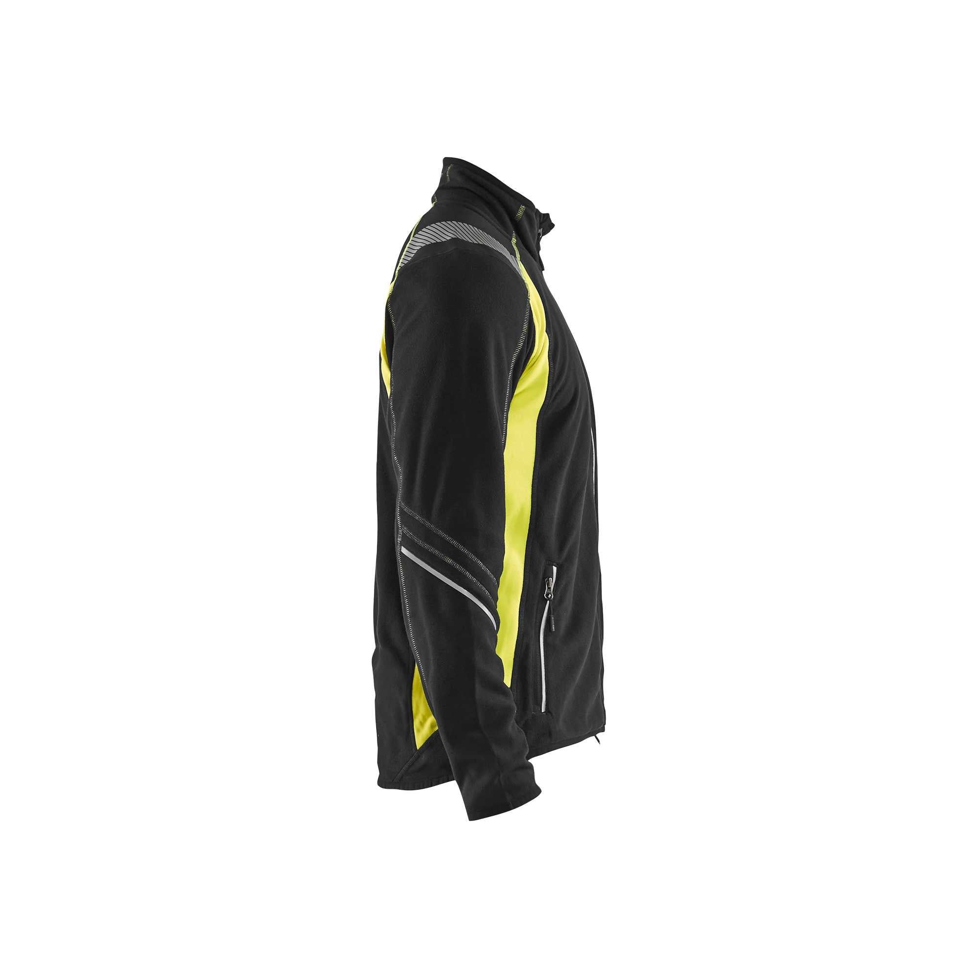 BLAKLADER 49931010 Microfleece Jacket Hi Vis Reflective Work Jacket MEN - Antipilling